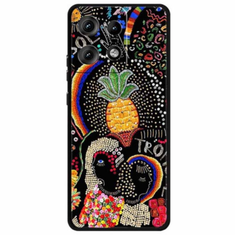 Coque Motorola Edge 50 Pro Fleur d'Ananas