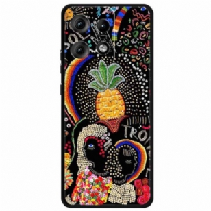 Coque Motorola Edge 50 Pro Fleur d'Ananas