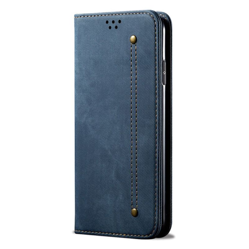 Flip Cover Motorola Edge 50 Pro Tissu jeans