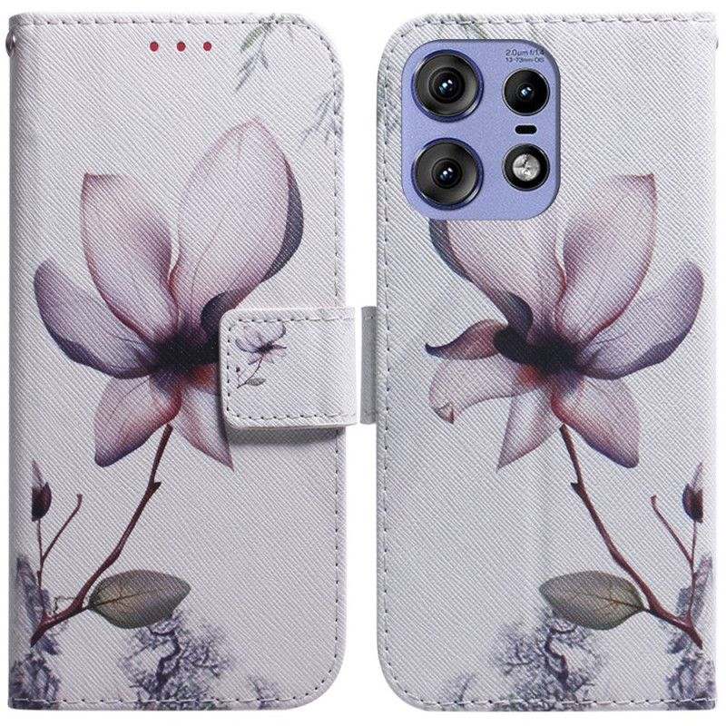 Housse Motorola Edge 50 Pro Fleur Rose