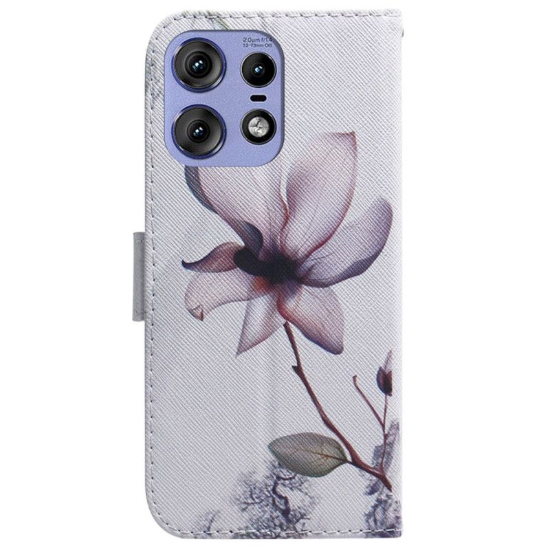 Housse Motorola Edge 50 Pro Fleur Rose