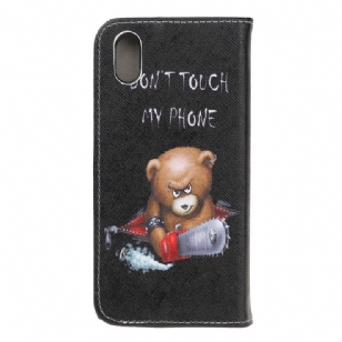 Huawei Y5 2019 - Housse Don't touch my phone avec ours