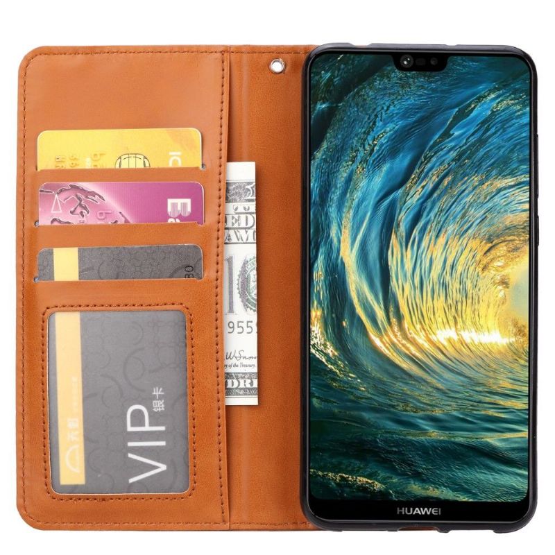 Xiaomi Mi 9 - Housse cuir stand case porte cartes