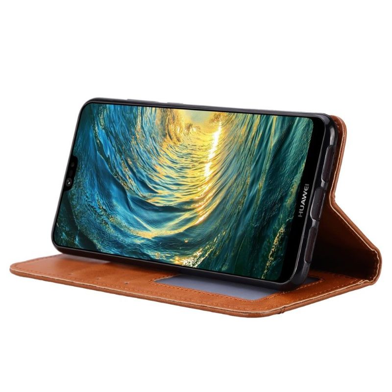 Xiaomi Mi 9 - Housse cuir stand case porte cartes