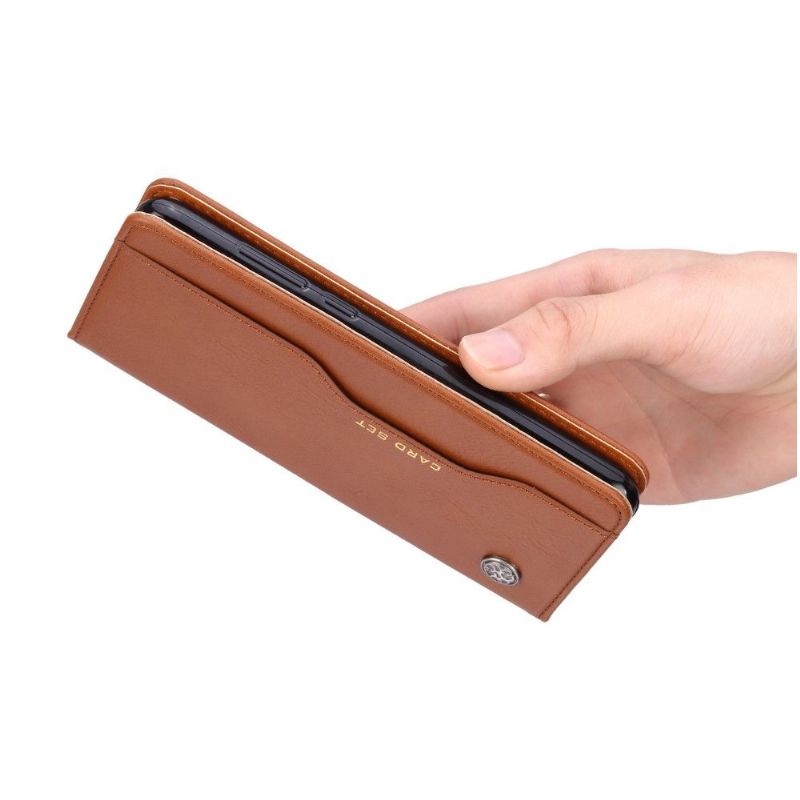 Xiaomi Mi 9 - Housse cuir stand case porte cartes