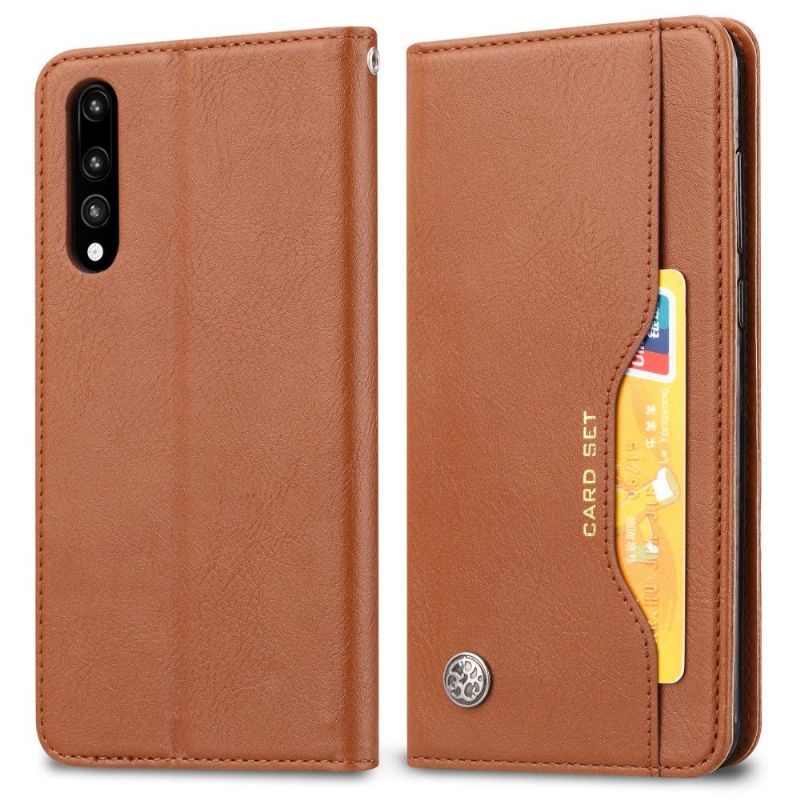 Xiaomi Mi 9 - Housse cuir stand case porte cartes