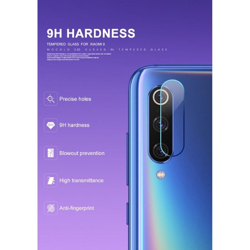 Xiaomi Mi 9 - Verre trempé pour objectif camera arrière