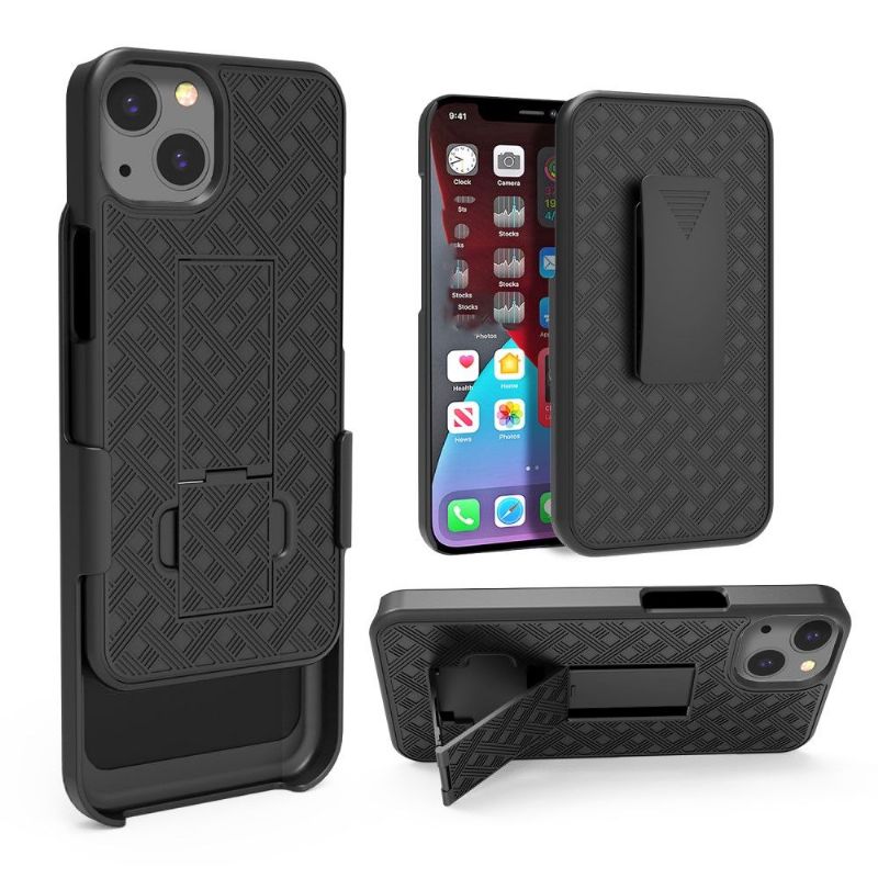 Coque iPhone 13 mini intégrale avec clip ceinture