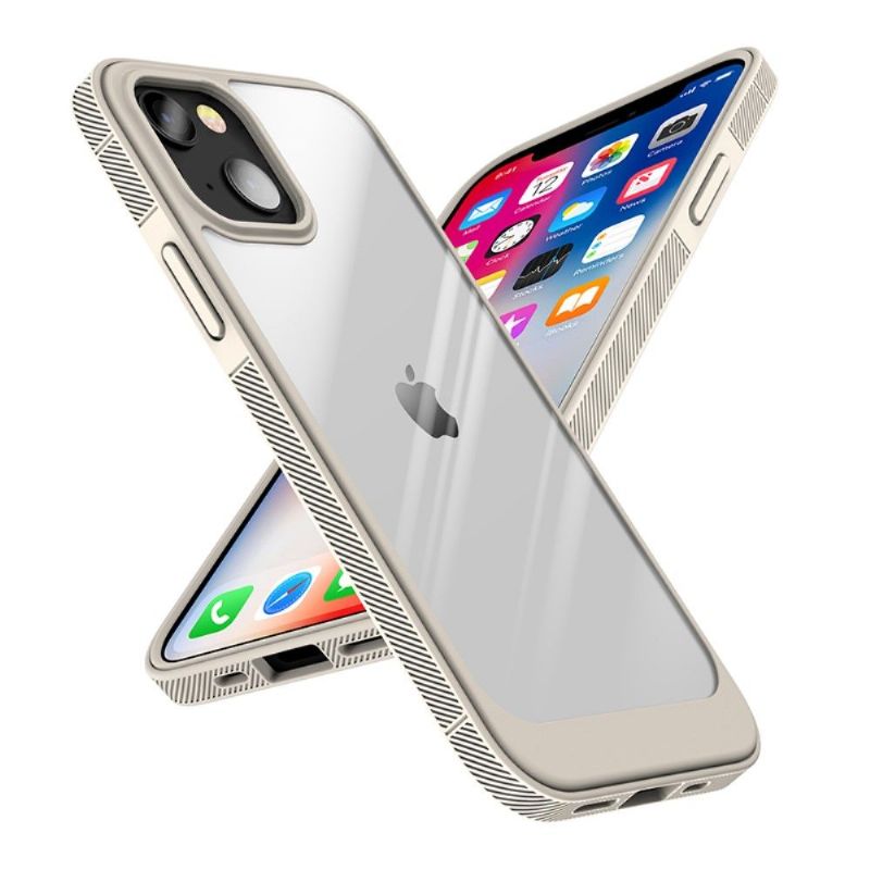 Coque iPhone 13 mini SNEAKY transparent contour couleur