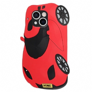 Coque iPhone 13 mini Voiture 3D avec sangle