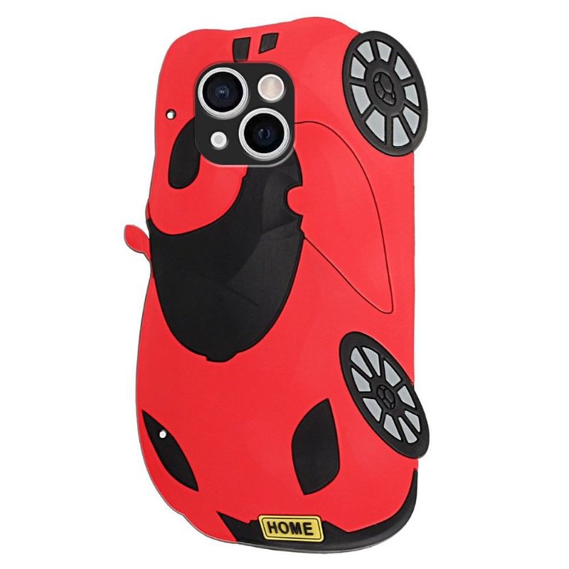 Coque iPhone 13 mini Voiture 3D avec sangle