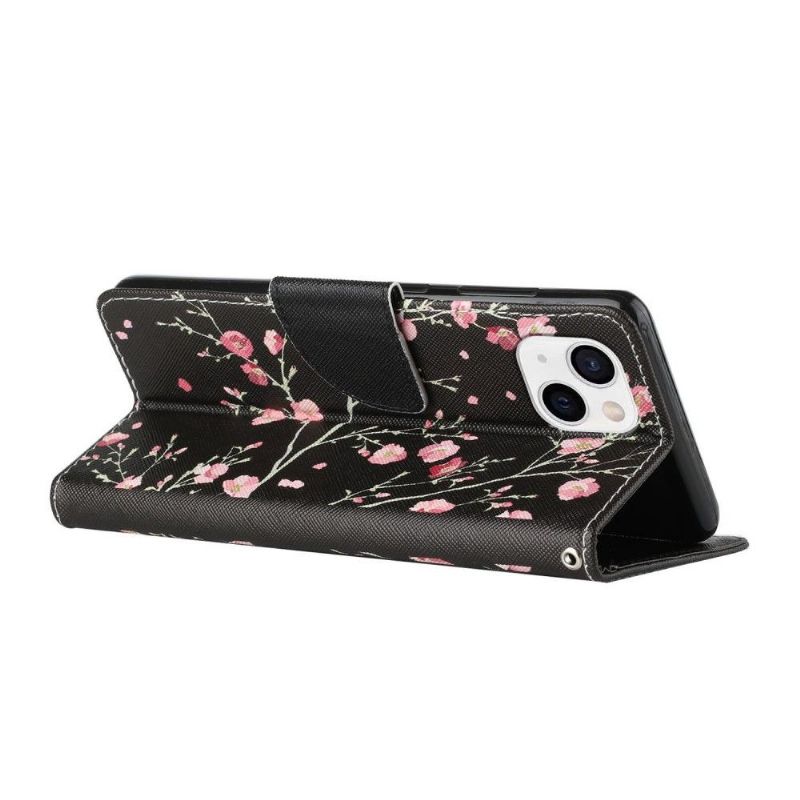 Housse iPhone 13 mini Abricotier du Japon noir