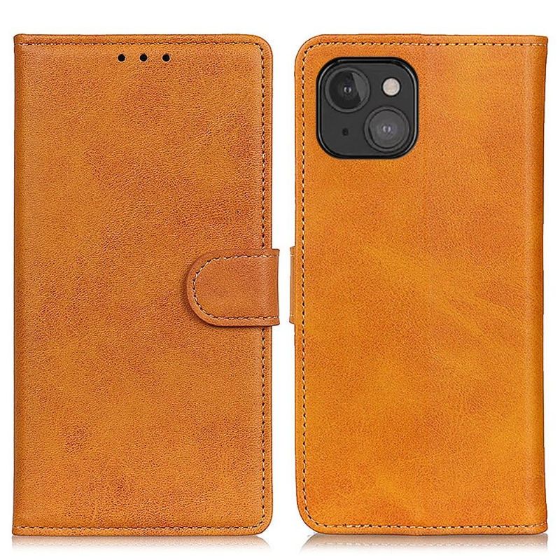 Housse iPhone 13 mini Marius effet cuir mat