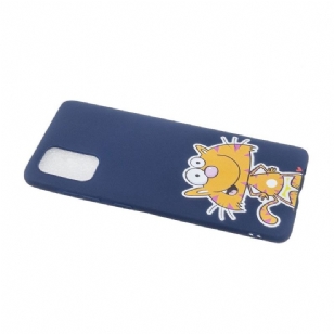 Coque Samsung Galaxy A33 5G Chat Cartoon à Lanière