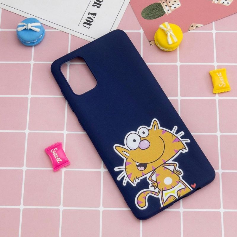 Coque Samsung Galaxy A33 5G Chat Cartoon à Lanière