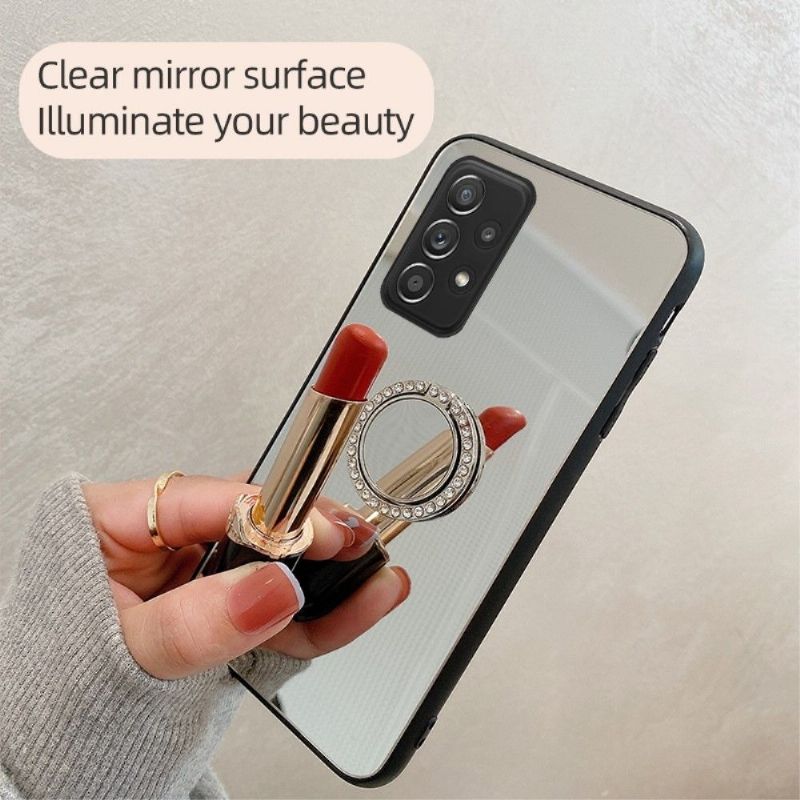 Coque Samsung Galaxy A33 5G effet miroir avec anneau