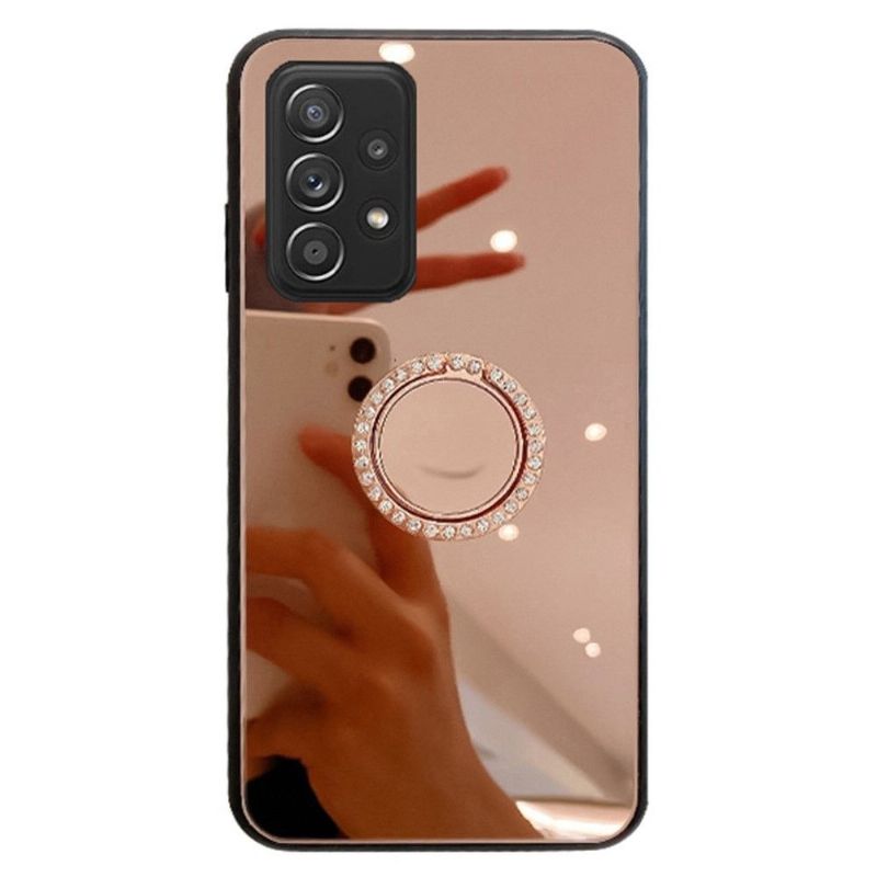 Coque Samsung Galaxy A33 5G effet miroir avec anneau