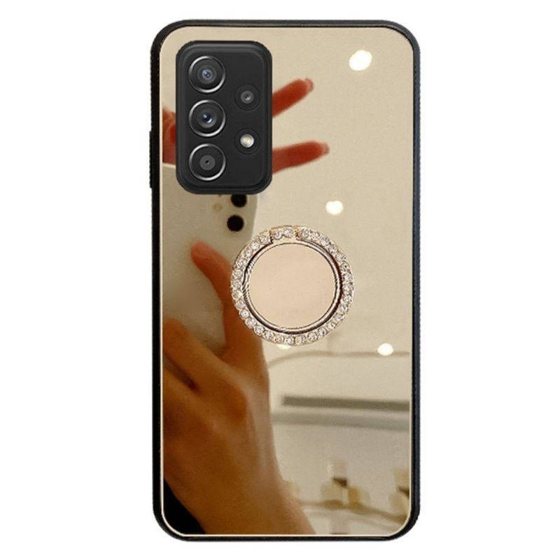 Coque Samsung Galaxy A33 5G effet miroir avec anneau