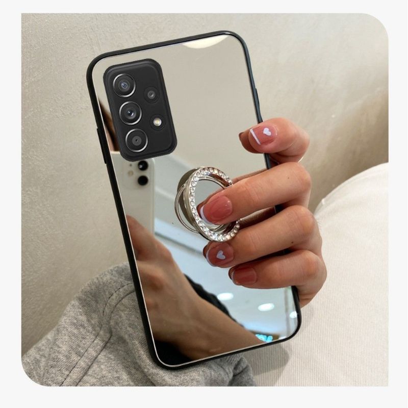 Coque Samsung Galaxy A33 5G effet miroir avec anneau