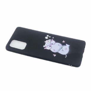 Coque Samsung Galaxy A33 5G Hippopotame à lanière