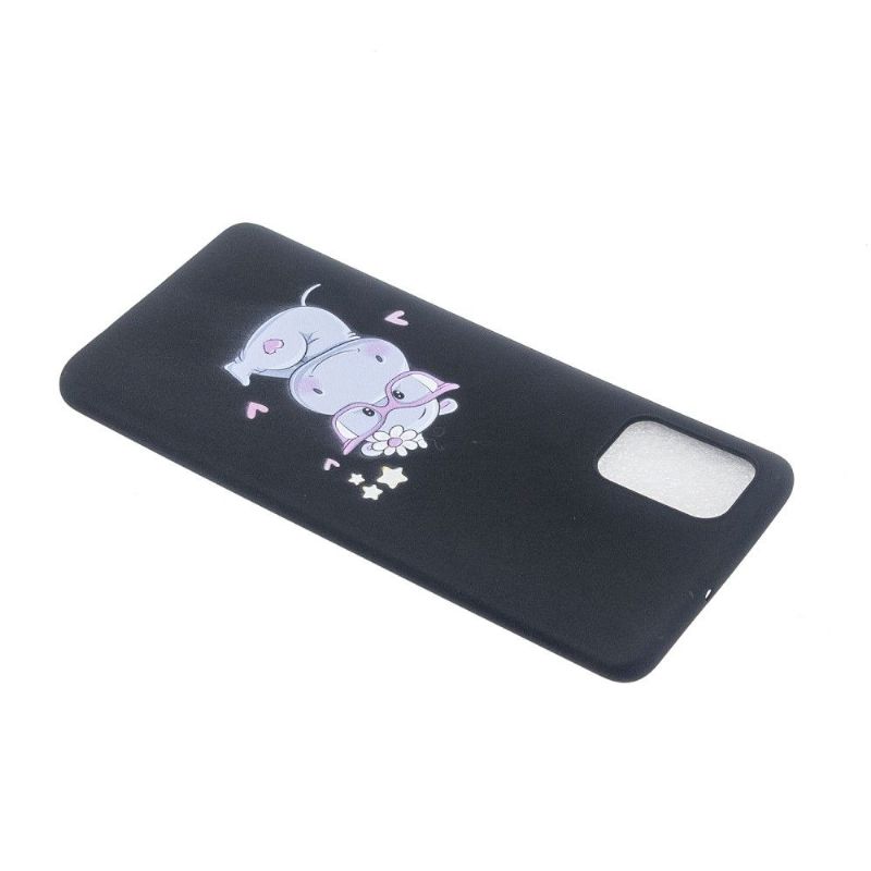 Coque Samsung Galaxy A33 5G Hippopotame à lanière