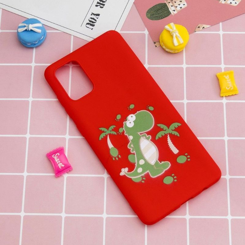 Coque Samsung Galaxy A33 5G illustration dinosaure à lanière