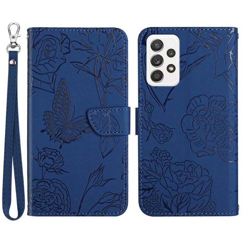 Housse Samsung Galaxy A33 5G Illustration Papillon et Fleurs