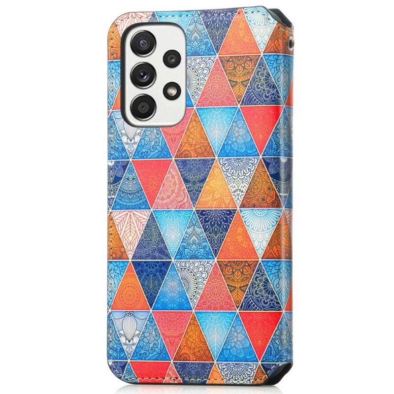 Housse Samsung Galaxy A33 5G Rabat Flip Mandala Kaléidoscope