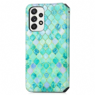 Housse Samsung Galaxy A33 5G Rabat Flip Motif Arabesque