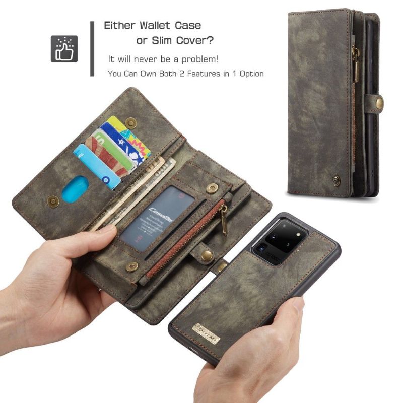 CASEME - Housse et Coque magnétique 2 en 1 pour Samsung Galaxy S20 Ultra