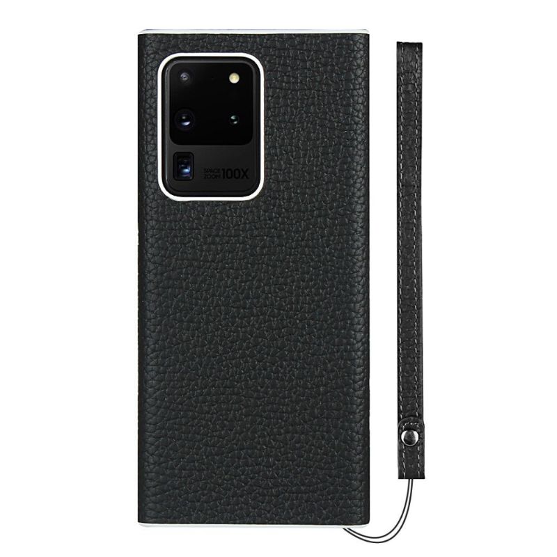 Coque Samsung Galaxy S20 Ultra Effet Cuir avec Lanière