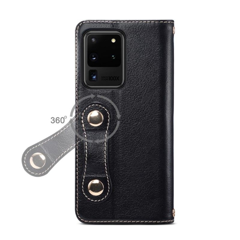 Housse Samsung Galaxy S20 Ultra cuir premium coutures