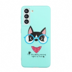 Coque Samsung Galaxy S22 5G illustration chien à lanière