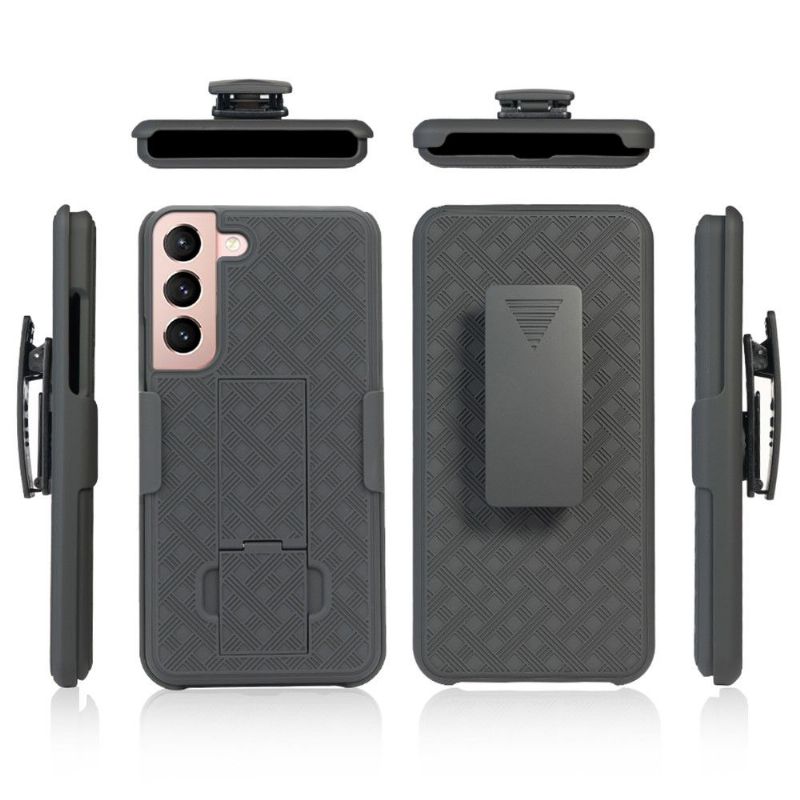 Coque Samsung Galaxy S22 5G intégrale avec clip ceinture