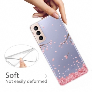 Coque Samsung Galaxy S22 5G pétales de fleurs