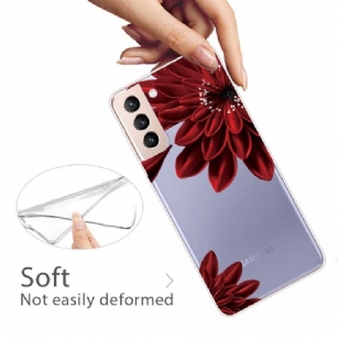 Coque Samsung Galaxy S22 5G Pétales Rouges