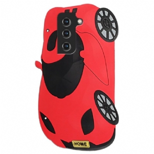 Coque Samsung Galaxy S22 5G Voiture 3D avec sangle