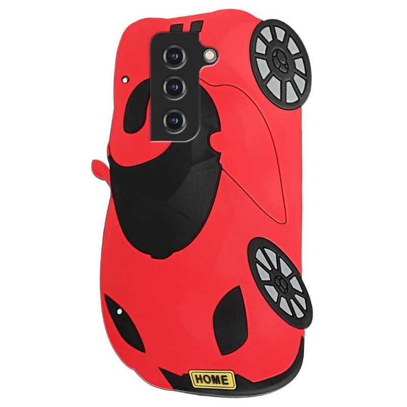 Coque Samsung Galaxy S22 5G Voiture 3D avec sangle