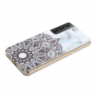 Coque Samsung Galaxy S22 Marbre et Mandala