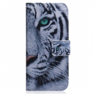 Housse Oppo Reno 8 Lite Tigre Blanc