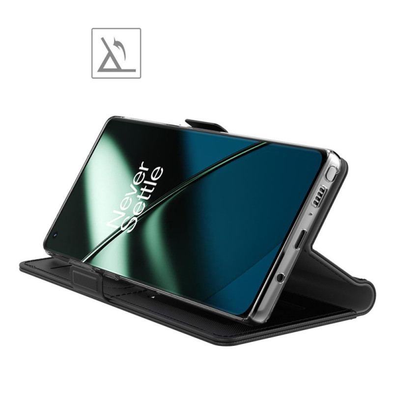 Housse OnePlus 11 5G Miroir et Porte-Cartes Amovible