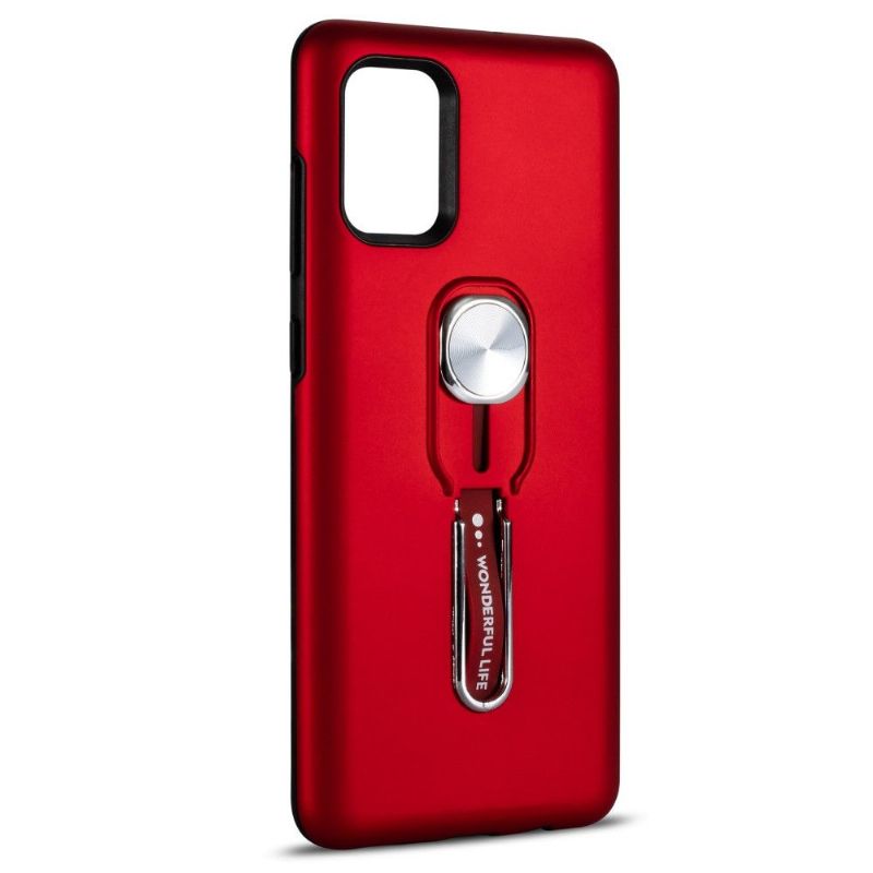 Coque Samsung Galaxy A71 Salomé effet mat avec anse