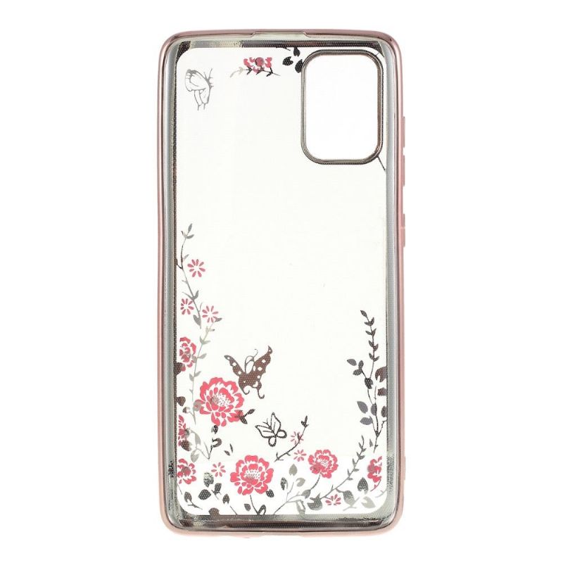 Coque Samsung Galaxy A71 transparente printemps fleuri