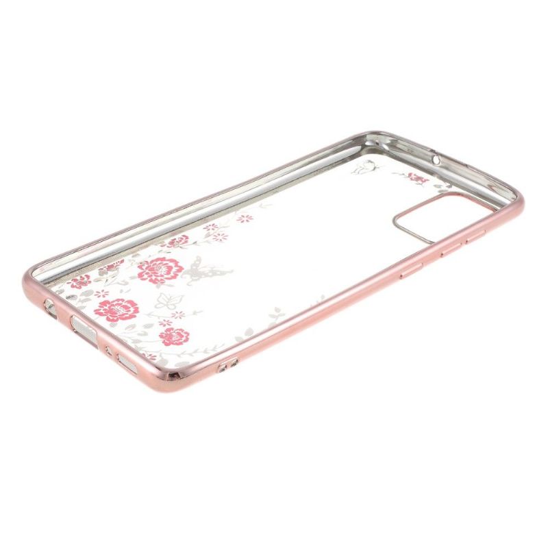 Coque Samsung Galaxy A71 transparente printemps fleuri