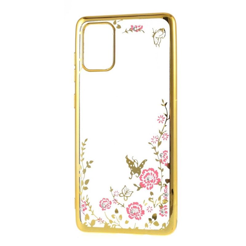 Coque Samsung Galaxy A71 transparente printemps fleuri