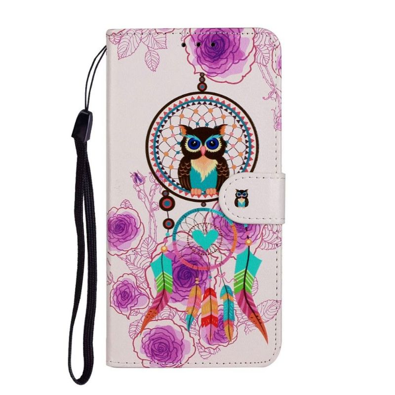 Housse Huawei P Smart 2020 hibou et attrape rêves colorés