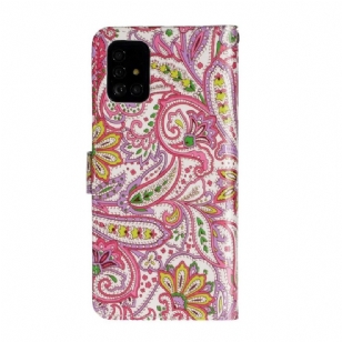 Housse Samsung Galaxy A71 paisley fleur