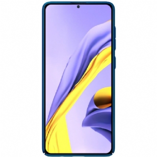 Samsung Galaxy A71 - Coque Nillkin effet givré - Bleu paon