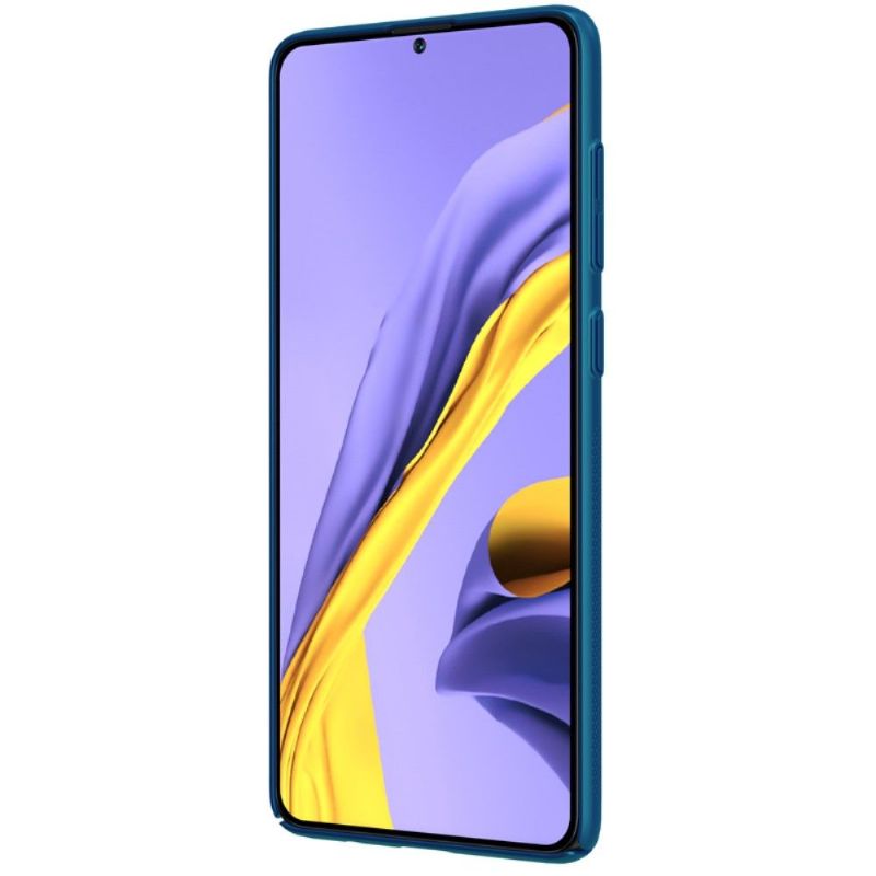 Samsung Galaxy A71 - Coque Nillkin effet givré - Bleu paon