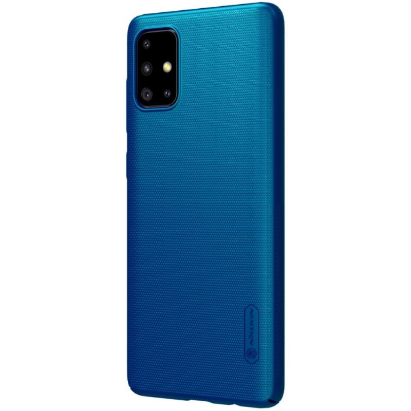 Samsung Galaxy A71 - Coque Nillkin effet givré - Bleu paon